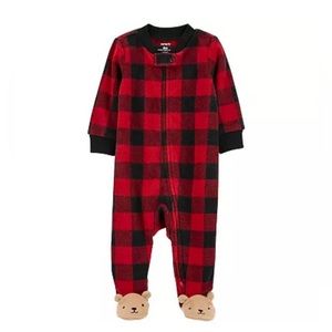 Carter's Holiday Bear Fleece Sleep & Play